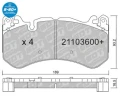 GALFER/SDT 21103600+ klocki hamulcowe