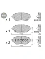 GALFER/SDT 21103300 klocki hamulcowe
