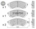 GALFER/SDT 2169700 klocki hamulcowe