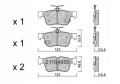 GALFER/SDT 21104600 klocki hamulcowe