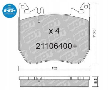 GALFER/SDT 21106400+ klocki hamulcowe