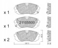 GALFER/SDT 21105500 klocki hamulcowe