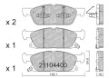 GALFER/SDT 21104400 klocki hamulcowe