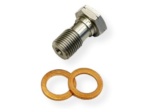 Śruba Banjo holenderka hamulcowa m10x1 nierdzewna