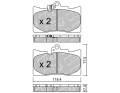 GALFER/SDT 2138700 klocki hamulcowe