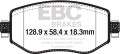 DP42309R - Zestaw klocków hamulcowych seria YELLOWSTUFF EBC Brakes