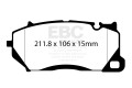 DP42492R - Zestaw klocków hamulcowych seria YELLOWSTUFF EBC Brakes