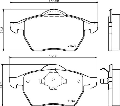 MDB1741 M1155 MINTEX KLOCKI HAMULCOWE