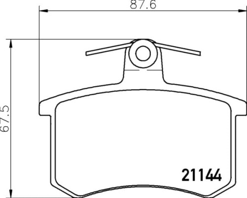 MDB1191 M1166 MINTEX KLOCKI HAMULCOWE