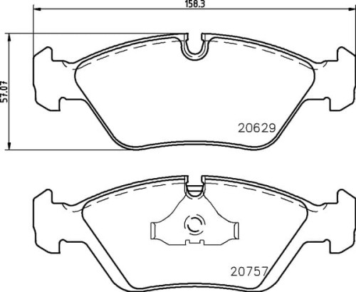 MDB1230 M1155 MINTEX KLOCKI HAMULCOWE