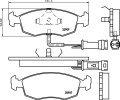 MDB1236 M1155 MINTEX KLOCKI HAMULCOWE