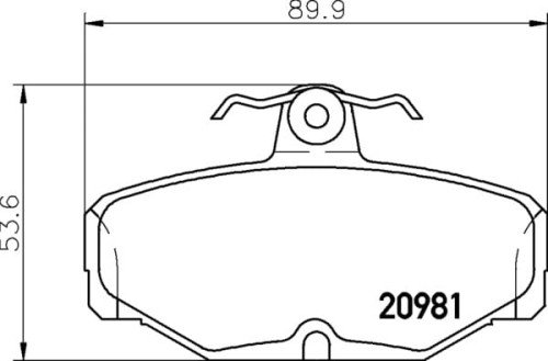 MDB1287 M1144 MINTEX KLOCKI HAMULCOWE