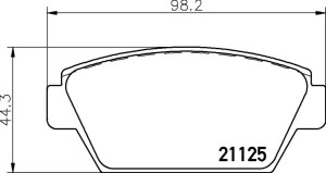 MDB1313 M1166 MINTEX KLOCKI HAMULCOWE