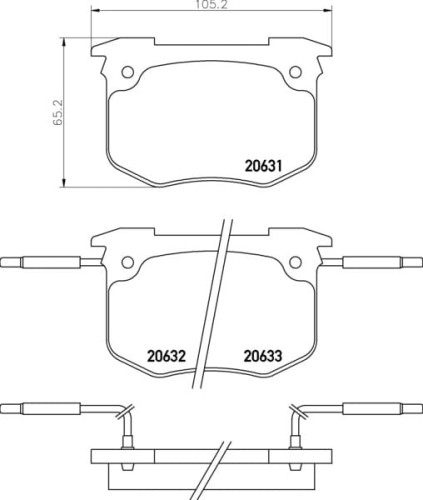 MDB1315 M1155 MINTEX KLOCKI HAMULCOWE