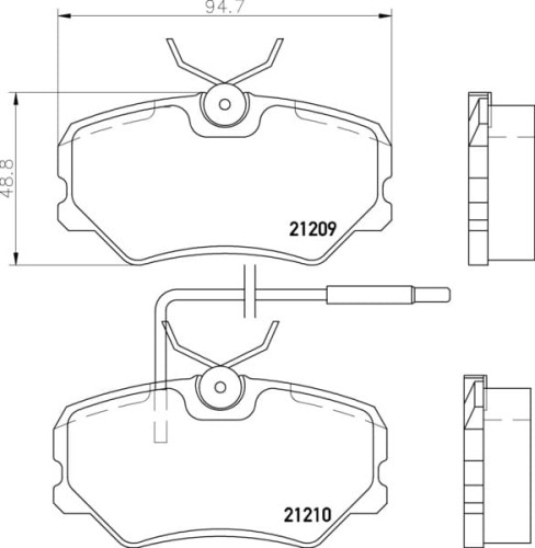 MDB1376 M1166 MINTEX KLOCKI HAMULCOWE