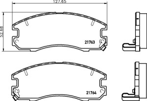 MDB1406 M1144 MINTEX KLOCKI HAMULCOWE