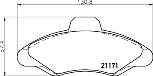 MDB1493 M1144 MINTEX KLOCKI HAMULCOWE