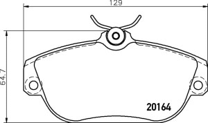 MDB1532 M1155 MINTEX KLOCKI HAMULCOWE