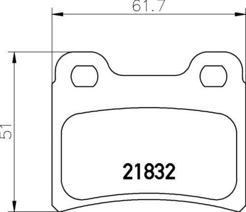 MDB1554 M1155 MINTEX KLOCKI HAMULCOWE