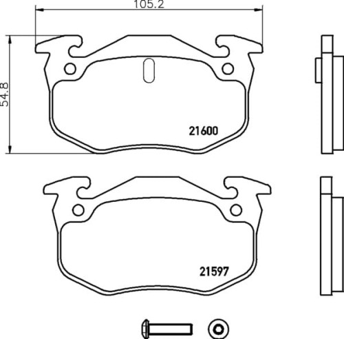 MDB1677 M1144 MINTEX KLOCKI HAMULCOWE