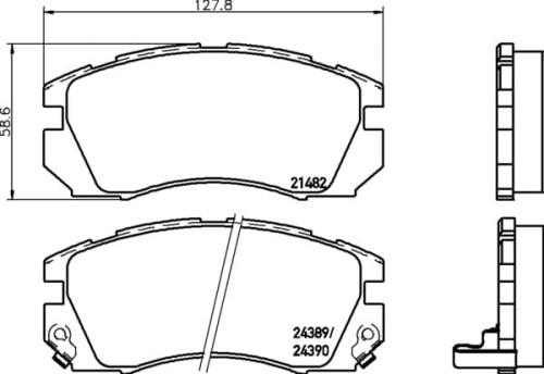 MDB1688 M1144 MINTEX KLOCKI HAMULCOWE