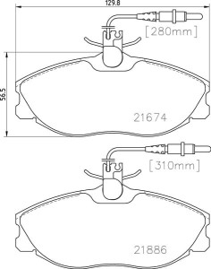 MDB1732 M1155 MINTEX KLOCKI HAMULCOWE