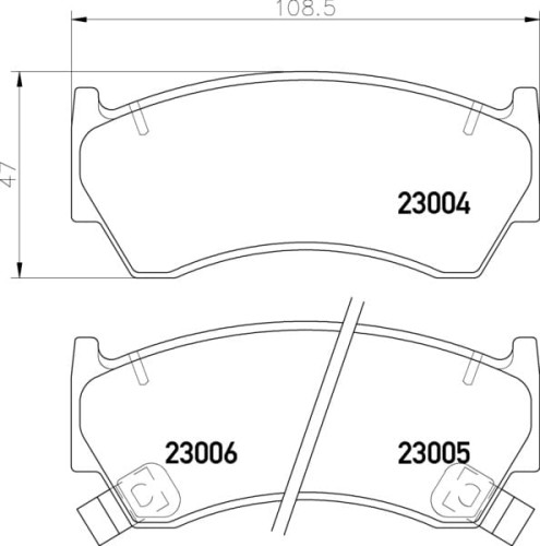 MDB1760 M1144 MINTEX KLOCKI HAMULCOWE