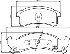 MDB1792 M1144 MINTEX KLOCKI HAMULCOWE