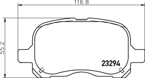 MDB1897 M1155 MINTEX KLOCKI HAMULCOWE