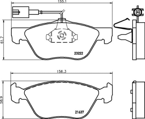 MDB1951 M1155 MINTEX KLOCKI HAMULCOWE