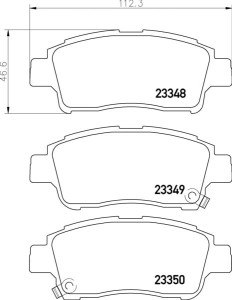 MDB2006 M1144 MINTEX KLOCKI HAMULCOWE