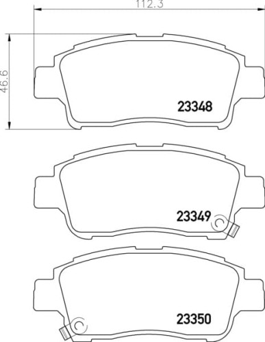 MDB2006 M1144 MINTEX KLOCKI HAMULCOWE