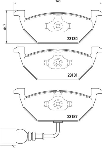 MDB2040 M1144 MINTEX KLOCKI HAMULCOWE