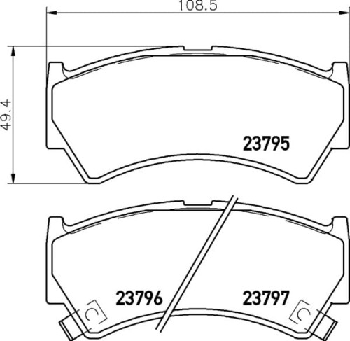 MDB2056 M1144 MINTEX KLOCKI HAMULCOWE