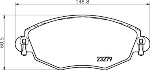 MDB2056 M1144 MINTEX KLOCKI HAMULCOWE