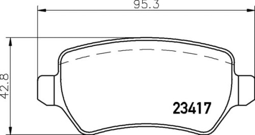 MDB2223 M1144 MINTEX KLOCKI HAMULCOWE