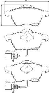 MDB2231 M1155 MINTEX KLOCKI HAMULCOWE