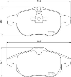 MDB2262 M1144 MINTEX KLOCKI HAMULCOWE