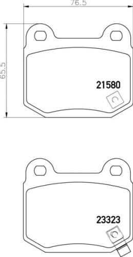 MDB2342 M1144 MINTEX KLOCKI HAMULCOWE