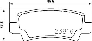 MDB2596 M1144 MINTEX KLOCKI HAMULCOWE