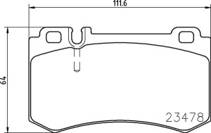 MDB2621 M1144 MINTEX KLOCKI HAMULCOWE