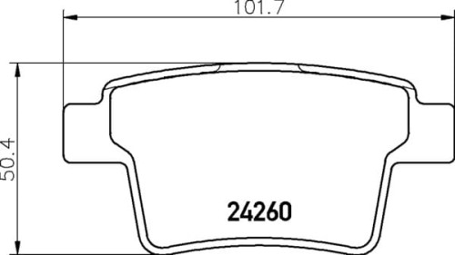 MDB2691 M1155 MINTEX KLOCKI HAMULCOWE