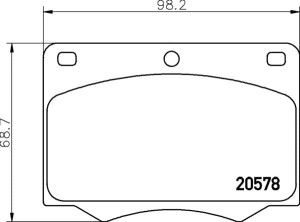 MGB642 M1155  MINTEX KLOCKI HAMULCOWE