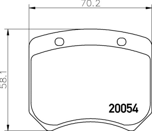 MLB20 M1155 MINTEX KLOCKI HAMULCOWE