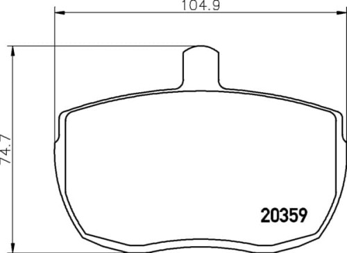 MLB41 M1144 MINTEX KLOCKI HAMULCOWE