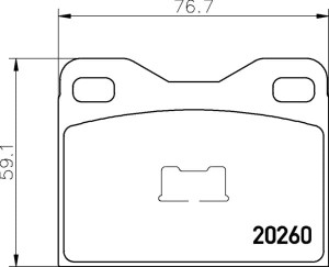 MDB1103 F4R 16.50  MINTEX KLOCKI HAMULCOWE