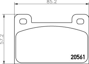 MDB1165 F4R 15.00 MINTEX KLOCKI HAMULCOWE