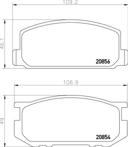 MDB1193 F4R 14.50 MINTEX KLOCKI HAMULCOWE