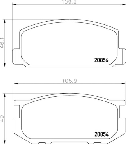 MDB1193 F4R 14.50 MINTEX KLOCKI HAMULCOWE