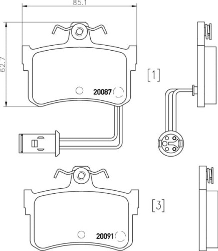 MDB1343 F2R 14.00 MINTEX KLOCKI HAMULCOWE